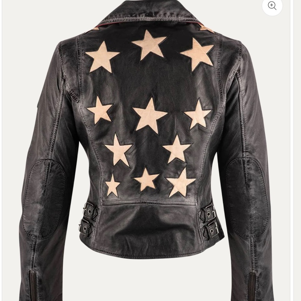 Mauritius Christy Black leather lamb jacket